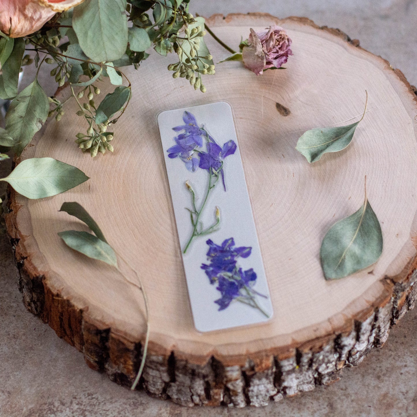 Larkspur Bookmark #2 - Medium