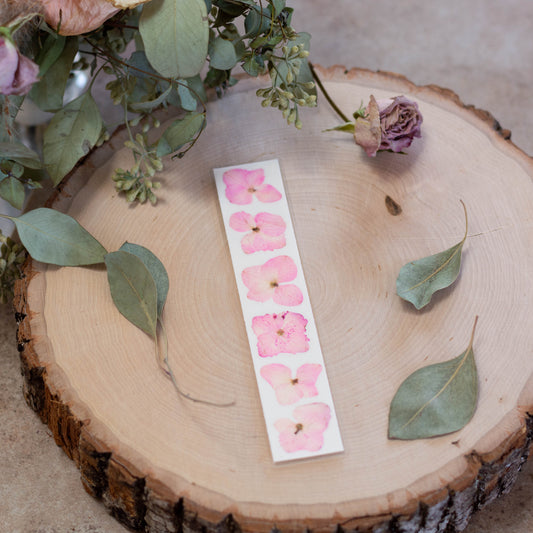 Pink Hydrangea Bookmark - Small