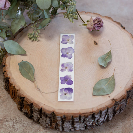 Purple Hydrangea Bookmark - Small