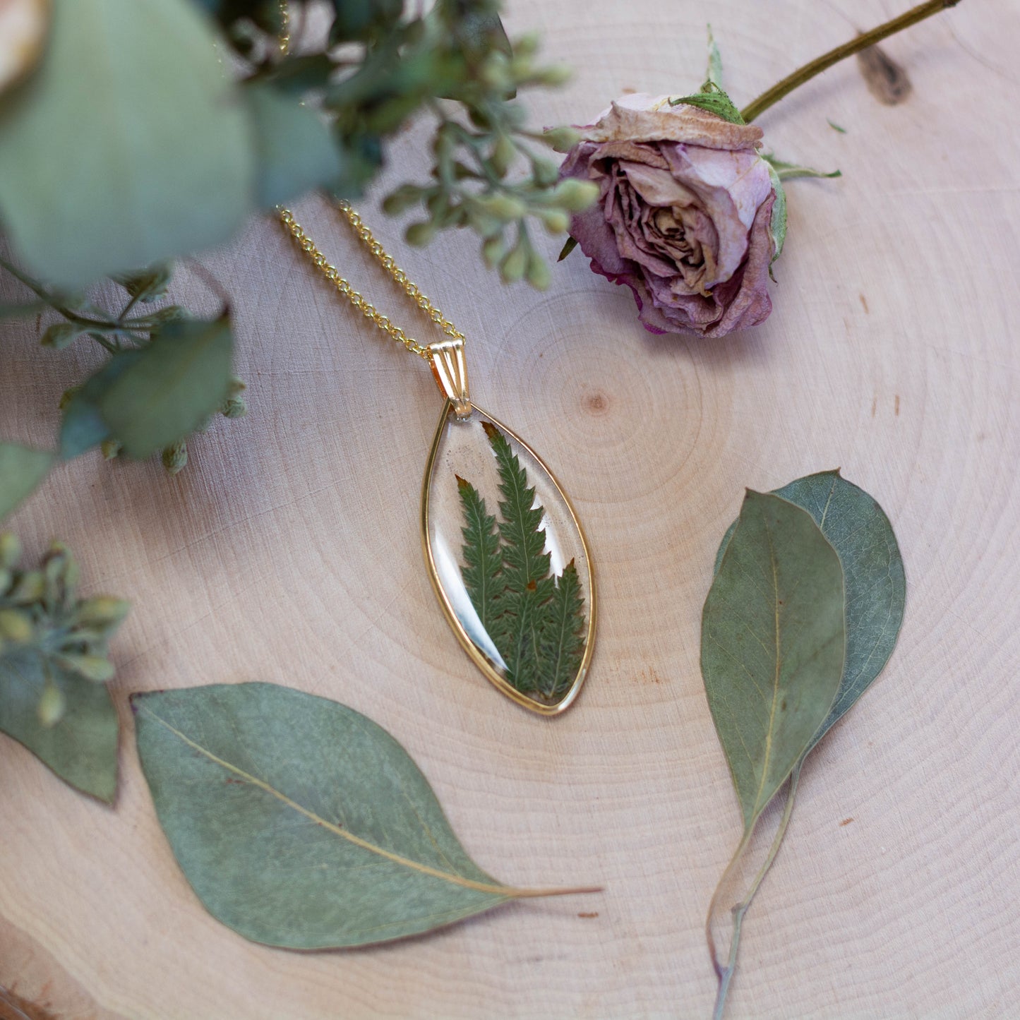 Fern Necklace - Marquise