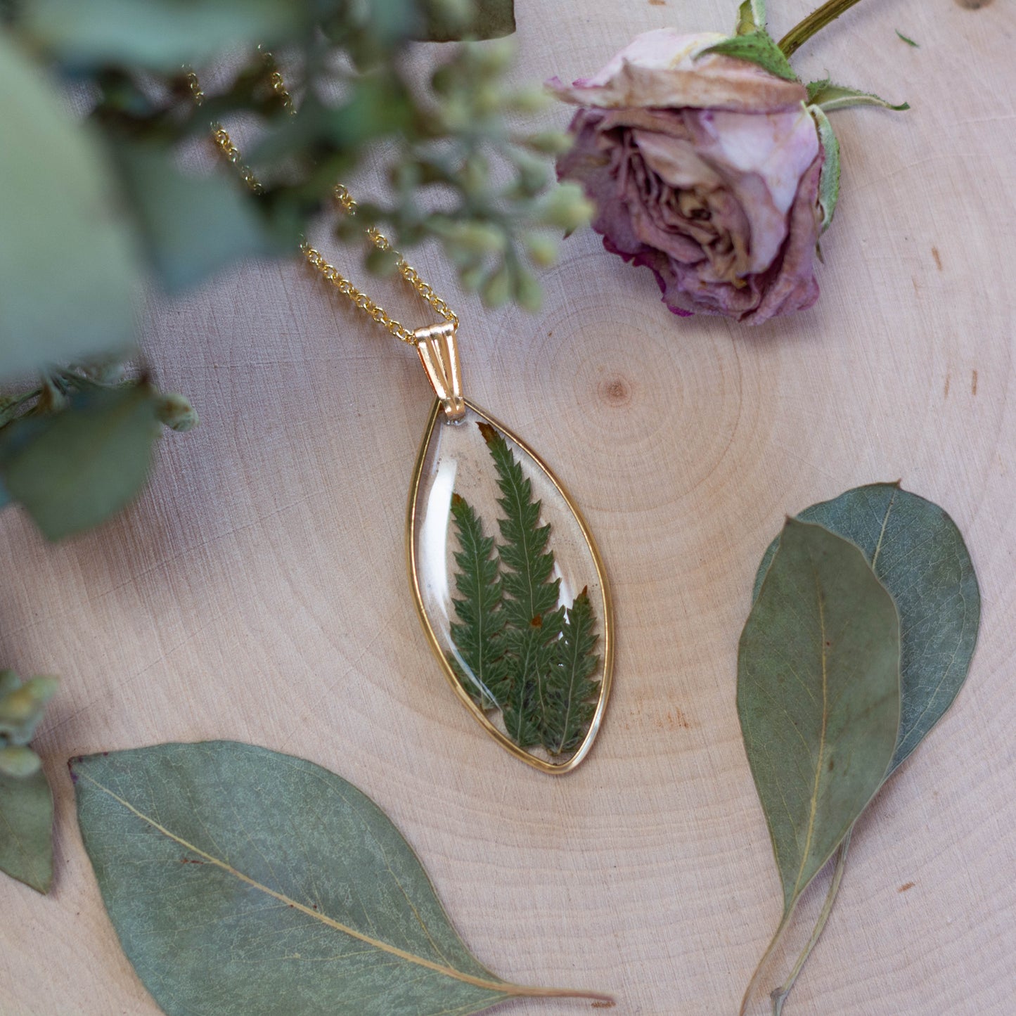 Fern Necklace - Marquise