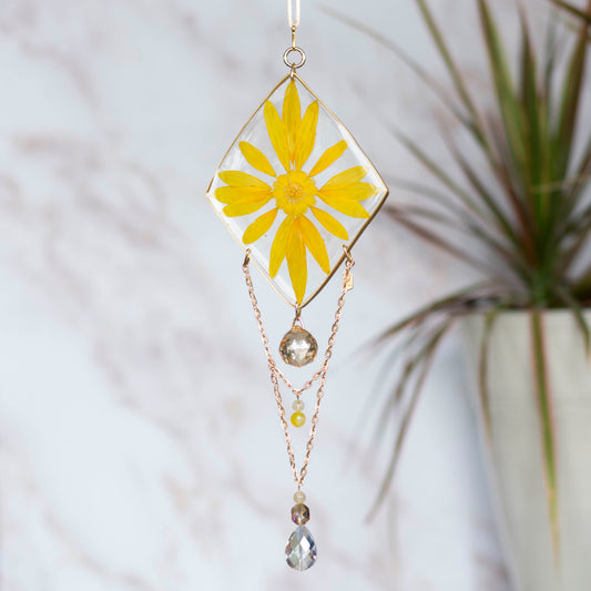 Sun Catcher - Sunflower & Marigold Diamond
